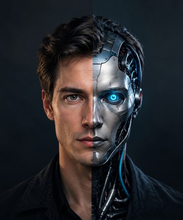 iPhone Duo wallpaper — Human / Machine